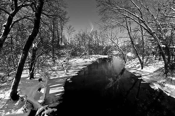 Upstream Elm Creek in Champlin, MN