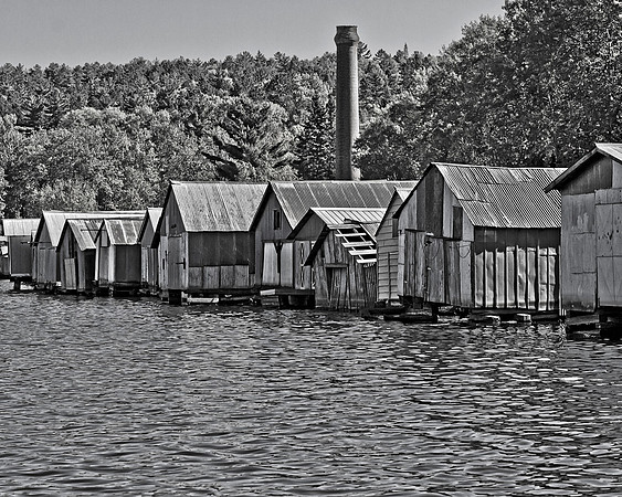 Stunz Bay boathouses, Lake Vermilion