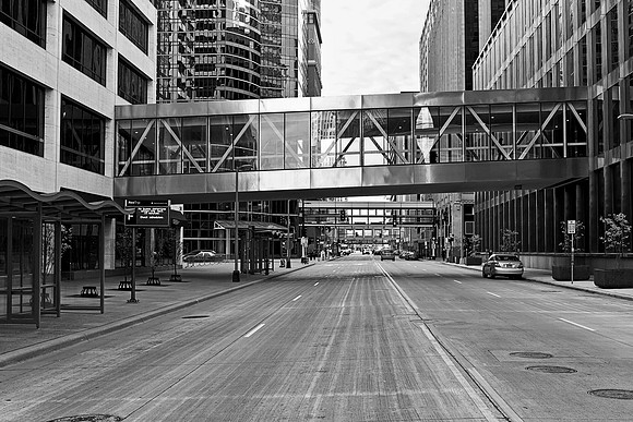 The Minneapolis Skyway, or, the human habitrail as I like to call it.